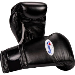 Winning 16oz Velcro Black Boxing Gloves