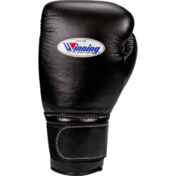 Winning 16oz Velcro Black Boxing Gloves -Boxing Discount Store MS 600BLK V 3