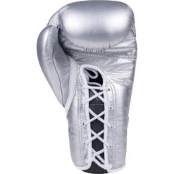 Winning 10oz Lace Up Silver Boxing Gloves -Boxing Discount Store MS300 SIL 5