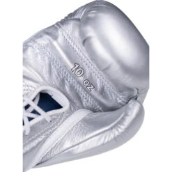 Winning 10oz Lace Up Silver Boxing Gloves -Boxing Discount Store MS300 SIL 7