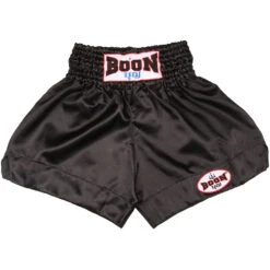 Boon Plain Black Muay Thai Shorts