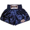 Boon Plain Navy Blue Muay Thai Shorts -Boxing Discount Store MT01SSNB c