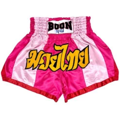 Boon Pink Strips Muay Thai Shorts
