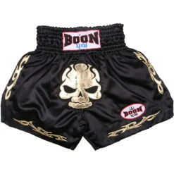 Boon Skull Black Muay Thai Shorts