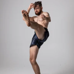 AOC By Jitsy Black Ocelot Muay Thai Shorts -Boxing Discount Store MTBO c 2