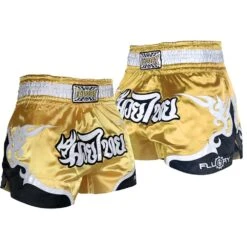 Fluory Gold Muay Thai Shorts -Boxing Discount Store MTSF53 GD c 1