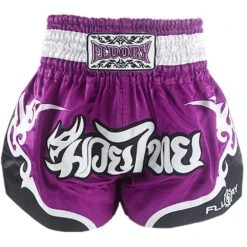 Fluory Purple Muay Thai Shorts