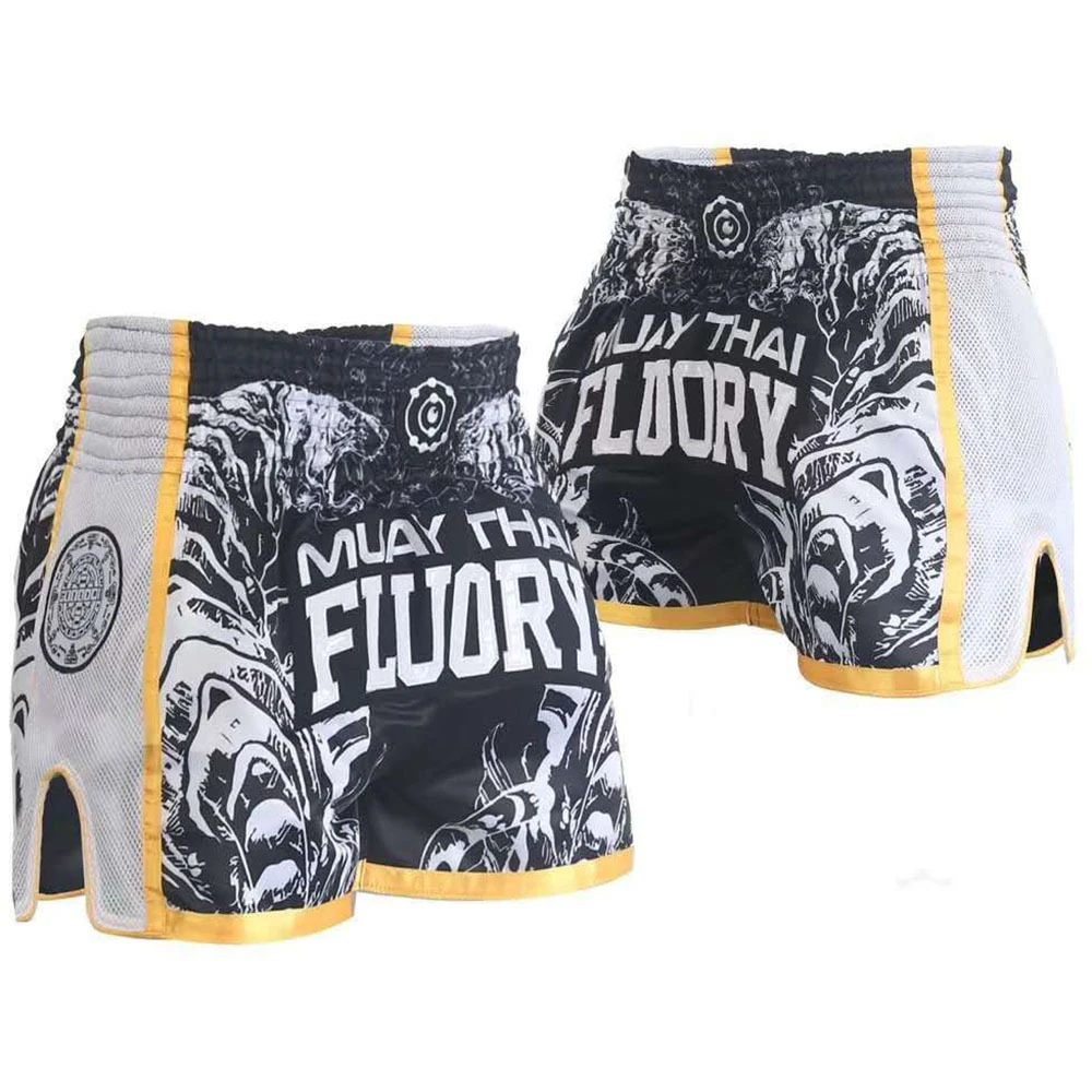 Fluory Eternity Black/Gold Muay Thai Shorts 4 Fluory Eternity Black/Gold Muay Thai Shorts - Image 2