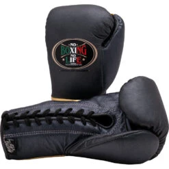 No Boxing No Life Championship Line Black/Gold Boxing Gloves -Boxing Discount Store NBNLG BG c 2