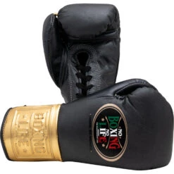 No Boxing No Life Championship Line Black/Gold Boxing Gloves