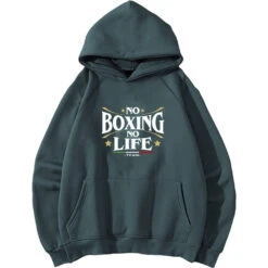 No Boxing No Life Green Hoodie
