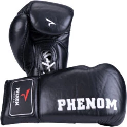Phenom Boxing RSF-210 Black Fight Gloves -Boxing Discount Store PBGL RSF210 8 BK c 8