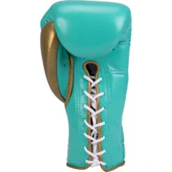 Phenom Boxing SG-202 Green/Gold Lace Sparring Gloves 15 Phenom Boxing SG-202 Green/Gold Lace Sparring Gloves -Boxing Discount Store PBGL SG202 16 GN GD c 3