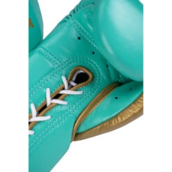 Phenom Boxing SG-202 Green/Gold Lace Sparring Gloves 18 Phenom Boxing SG-202 Green/Gold Lace Sparring Gloves -Boxing Discount Store PBGL SG202 16 GN GD c 6