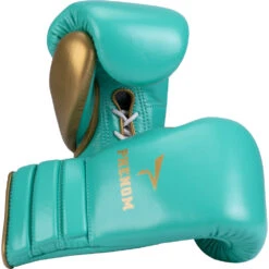 Phenom Boxing SG-202 Green/Gold Lace Sparring Gloves 20 Phenom Boxing SG-202 Green/Gold Lace Sparring Gloves -Boxing Discount Store PBGL SG202 16 GN GD c 8