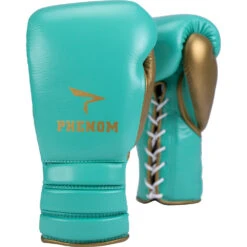Phenom Boxing SG-202 Green/Gold Lace Sparring Gloves 21 Phenom Boxing SG-202 Green/Gold Lace Sparring Gloves -Boxing Discount Store PBGL SG202 16 GN GD c 9