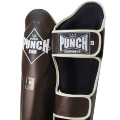 Punch Siam Brown Shin Pads 7 Punch Siam Brown Shin Pads -Boxing Discount Store PSPSIAMCW c 2