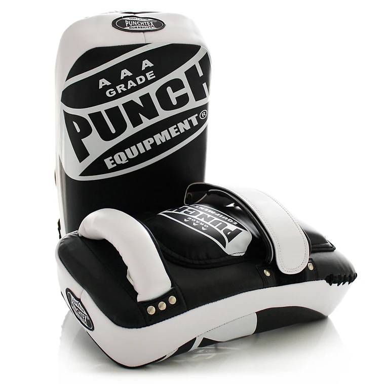 Punch AAA Curved Black/White Soft Thai Pads 3 Punch AAA Curved Black/White Soft Thai Pads
