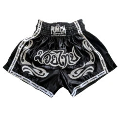Punch Contender Black Muay Thai Training Shorts 7 Punch Contender Black Muay Thai Training Shorts -Boxing Discount Store PTSH20B0V30 c 2