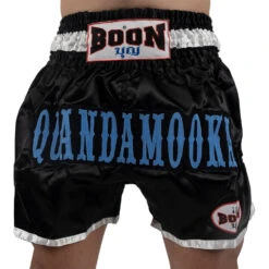 Boon Quandamooka Cup Black Muay Thai Shorts -Boxing Discount Store QCUP Black c 3