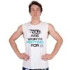 Quandamooka Cup YAWFF White/Teal Muscle Tee