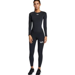 RVCA Compression Black Womens Leggings -Boxing Discount Store R407883 c 4