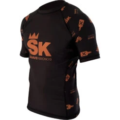 Suave Kimonos Cab. V2 Brown Short Sleeve Rash Guard