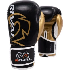 Rival RB7 Black/Gold Fitness Plus Bag Gloves -Boxing Discount Store RB7 Black Gold c 2
