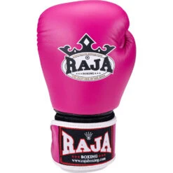 Raja Boxing Standard Pink Velcro Boxing Gloves -Boxing Discount Store RBGV 1 PNK c 3