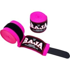 Raja Boxing Pink 4.5m Elastic Hand Wraps