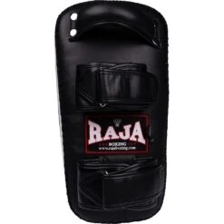 Raja Boxing Black Curved Velcro Thai Kicking Pad -Boxing Discount Store RKP C VEL c 2