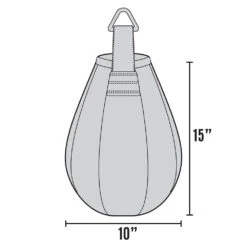 Rival 10&quot; X 15&quot; Black Maize Punching Bag -Boxing Discount Store RMZBG 10 Black 2