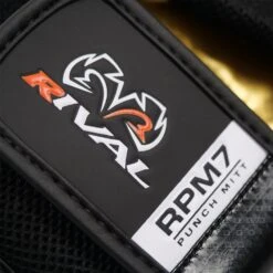 Rival RPM7 Fitness Plus Black/Gold Punch Mitts -Boxing Discount Store RPM7 Black Gold 3