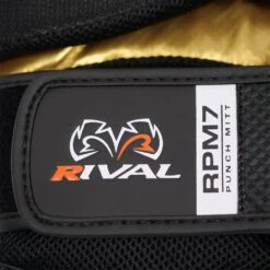 Rival RPM7 Fitness Plus Black/Gold Punch Mitts -Boxing Discount Store RPM7 Black Gold 4