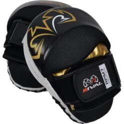 Rival RPM7 Fitness Plus Black/Gold Punch Mitts -Boxing Discount Store RPM7 Black Gold 5