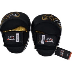 Rival RPM7 Fitness Plus Black/Gold Punch Mitts -Boxing Discount Store RPM7 Black Gold 8