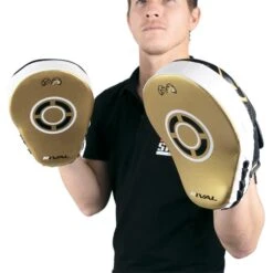 Rival RPM7 Fitness Plus Black/Gold Punch Mitts -Boxing Discount Store RPM7 Black Gold 9