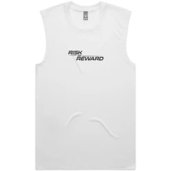 Risk Equals Reward White Tank Top