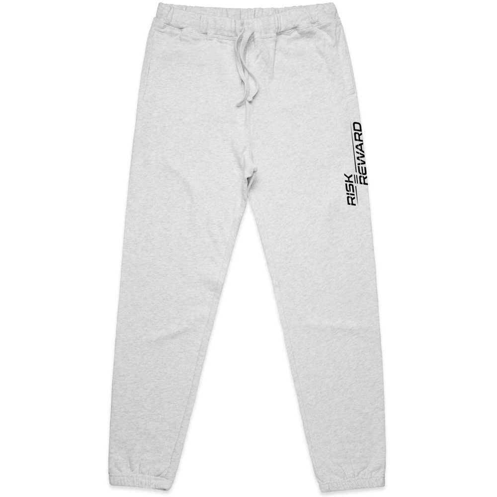 Risk Equals Reward Mens White Marle Track Pants 3 Risk Equals Reward Mens White Marle Track Pants