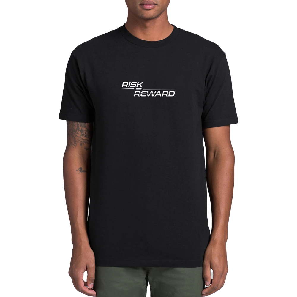 Risk Equals Reward Mens Black T-Shirt 4 Risk Equals Reward Mens Black T-Shirt - Image 2