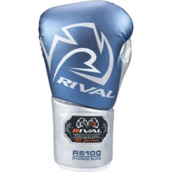 Rival RS100 Blue/Silver Professional Sparring Gloves 7 Rival RS100 Blue/Silver Professional Sparring Gloves -Boxing Discount Store RS100 Blue Silver c 2