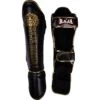 Raja Boxing Black Light Weight Slim Shin Guards -Boxing Discount Store RSP LS BLK c