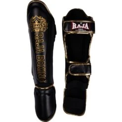 Raja Boxing Black Light Weight Slim Shin Guards