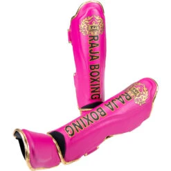 Raja Boxing Pink Light Weight Slim Shin Guards