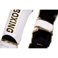 Raja Boxing White Light Weight Slim Shin Guards -Boxing Discount Store RSP LS WHT c 6