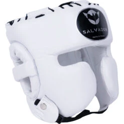 Salvador White Head Gear -Boxing Discount Store SAL SHG WHT c 3