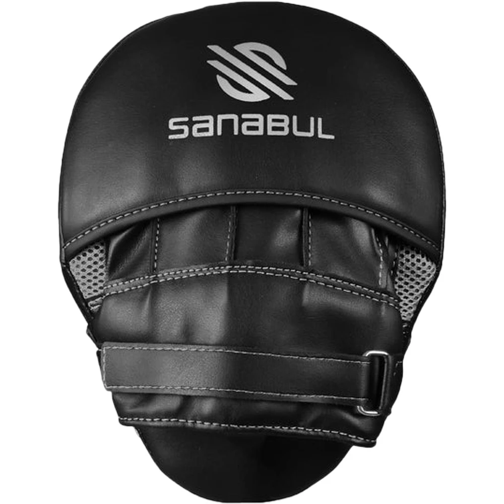 Sanabul Essential Metallic Silver Punch Mitts 5 Sanabul Essential Metallic Silver Punch Mitts - Image 3