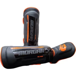 Morgan Sports Black/Orange Shin &amp; Instep Protectors -Boxing Discount Store SG ALPHA c 2