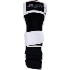 Arwut Fight Gear White Leather Shin Guards -Boxing Discount Store SG3 WHT c 3