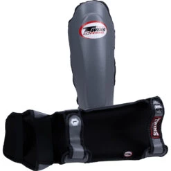 Twins Slim-Fit Grey Shin Guards -Boxing Discount Store SGL10 GRY c 1